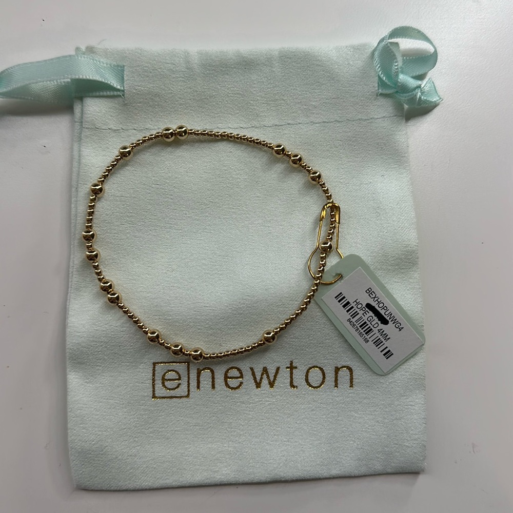 NWT Hope unwritten gold 4mm extends enewton bracelet